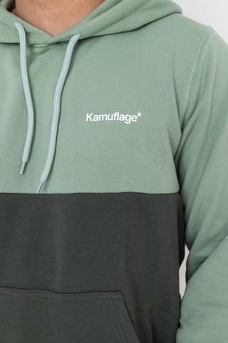 Bluza Z Kapturem Kamuflage Patchwork