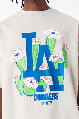 New Era LA Dodgers MLB Floral Logo Oversized T-shirt