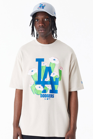 Tričko New Era LA Dodgers MLB Floral Logo Oversized