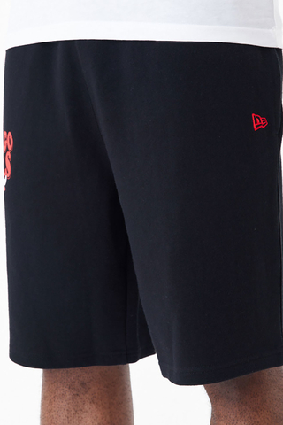 New Era Chicago Bulls NBA Script Oversized Shorts