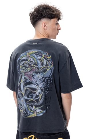 Koszulka Ed Hardy Washed Snake Charmer Relaxed