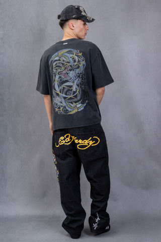 Koszulka Ed Hardy Washed Snake Charmer Relaxed