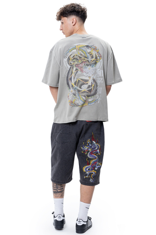 Koszulka Ed Hardy Washed Snake Charmer Relaxed