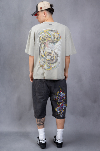 Koszulka Ed Hardy Washed Snake Charmer Relaxed