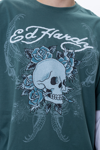 Longsleeve Ed Hardy 1971 Skull Double Layer Relaxed