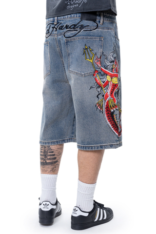 Szorty Ed Hardy Devil Mermaid