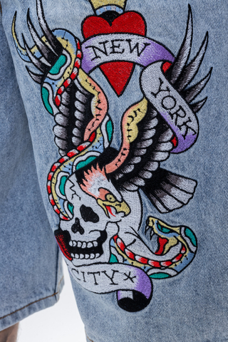 Szorty Ed Hardy Nyc Skull