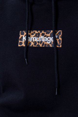 Bluza Z Kapturem Kamuflage Boxlogo Leopard