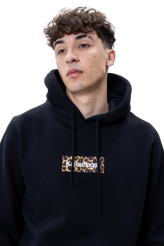 Bluza Z Kapturem Kamuflage Boxlogo Leopard