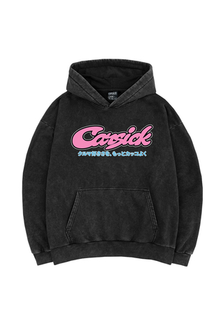 Mikina S Kapucí Carsick Flowy Pink