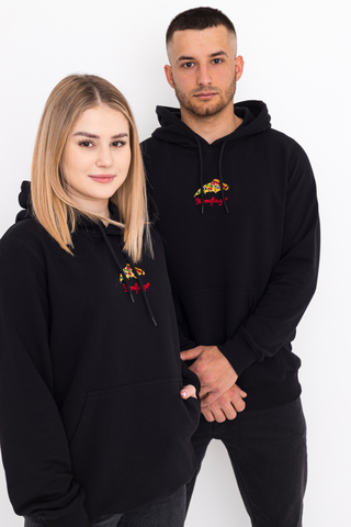 Bluza Z Kapturem Kamuflage Pizza Flip