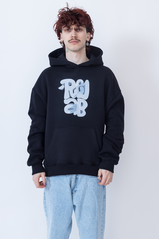 Relab White 3D Hoodie