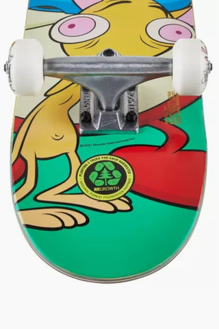 Almost Ren & Stimpy On My Back Skateboard