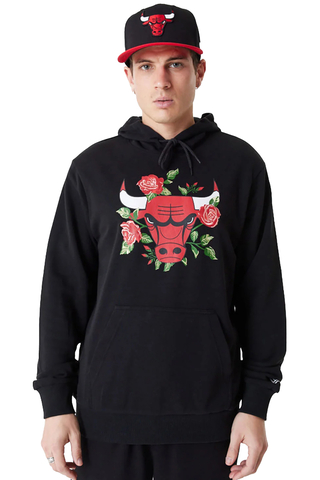 Mikina S Kapucí New Era Chicago Bulls Floral Graphic