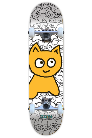 Deskorolka Meow Big Cat Sticker Pile