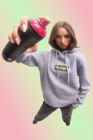 Bluza Z Kapturem Kamuflage Boxlogo Military