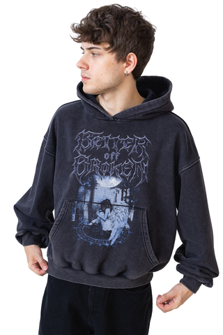 Bluza Z Kapturem Better off Broken Cursed