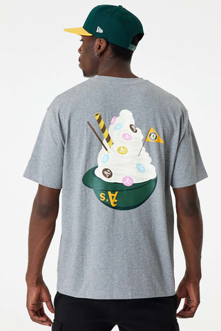 New Era Oakland Athletics MLB Ice Cream T-shirt Grey 60357133