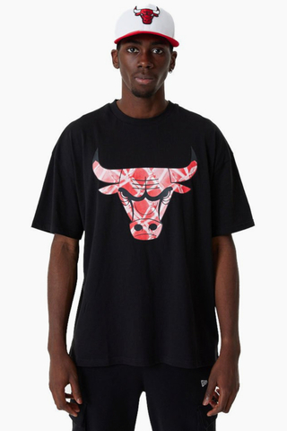 T-shirts New Era Chicago Bulls NBA Championship Oversized T-Shirt Black