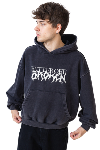 Bluza Z Kapturem Better off Broken Origin