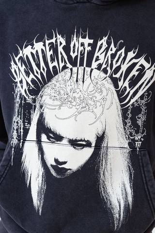 Bluza Z Kapturem Better off Broken Sigil