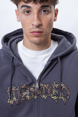Wasted Paris Cheetah Zip Hoodie
