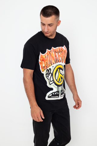Chinatown Market Peace Guy Flame Arc T-shirt