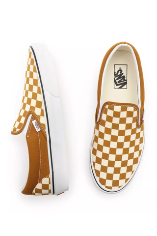 Tiger eye tan on sale and white checkered vans