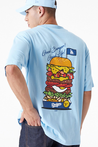 New Era LA Dodgers MLB Burger Graphic Oversized T-shirt