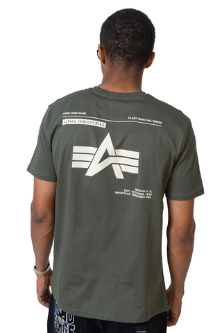 Tričko Alpha Industries Label Backprint