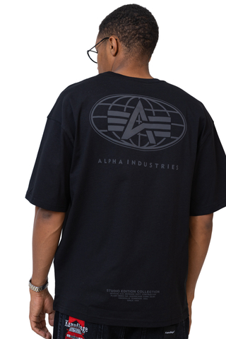 Tričko Alpha Industries World Logo Backprint