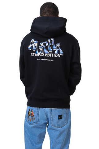 Mikina S Kapucí Alpha Industries Studio Edition Back Print