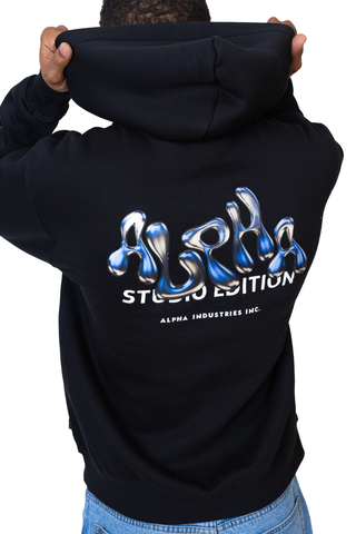 Bluza Z Kapturem Alpha Industries Studio Edition Back Print