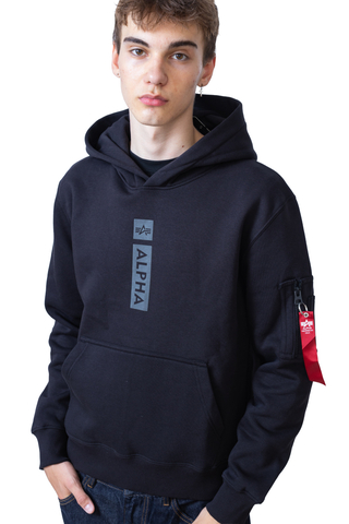 Mikina S Kapucí Alpha Industries Alpha Puff Print