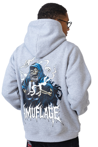 Mikina S Kapucí Kamuflage Skully