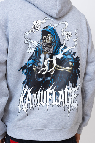 Mikina S Kapucí Kamuflage Skully