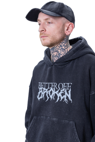Mikina S Kapucí Better off Broken Origin