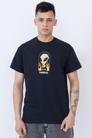 Thrasher X Alien Workshop Believe T-shirt
