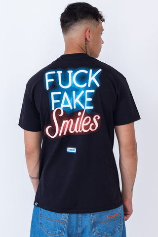 Diamante Wear Fuck Fake Smiles Neon T-shirt