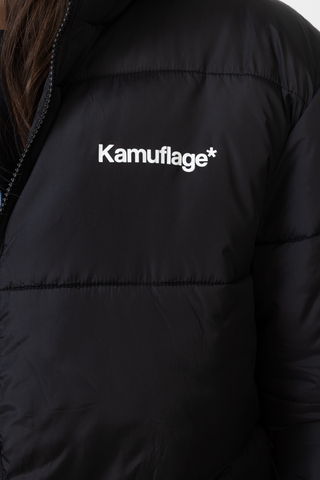 Kurtka Zimowa Kamuflage Puff Mini Logo Hoodie