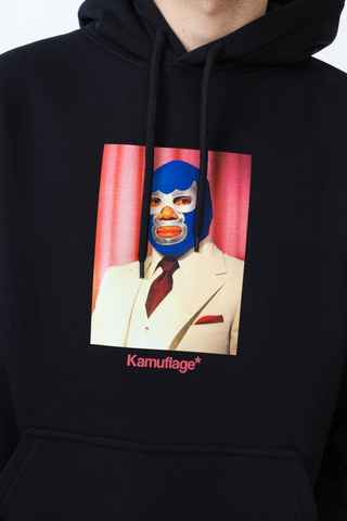 Mikina S Kapucí Kamuflage Blue Demon
