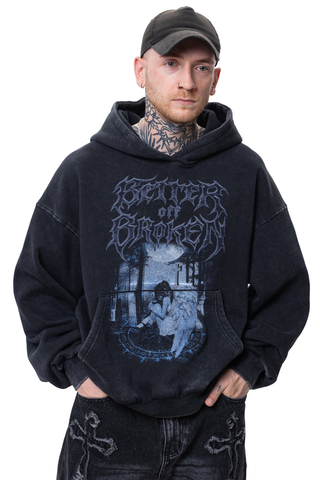 Mikina S Kapucí Better off Broken Cursed