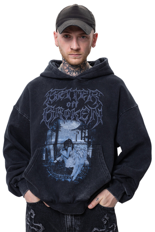 Mikina S Kapucí Better off Broken Cursed