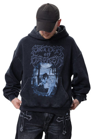 Mikina S Kapucí Better off Broken Cursed