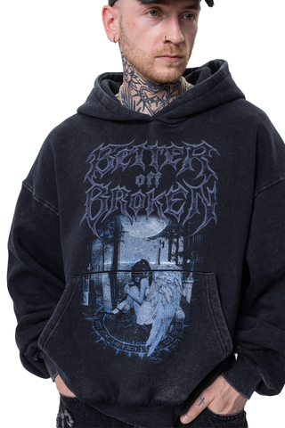 Mikina S Kapucí Better off Broken Cursed