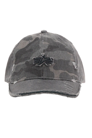 Czapka Alpha Industries Distressed Logo Camo