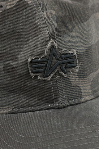 Czapka Alpha Industries Distressed Logo Camo