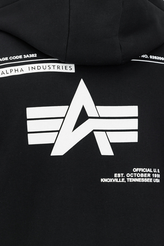Mikina Na Zip Alpha Industries Label