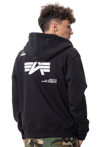 Mikina Na Zip Alpha Industries Label