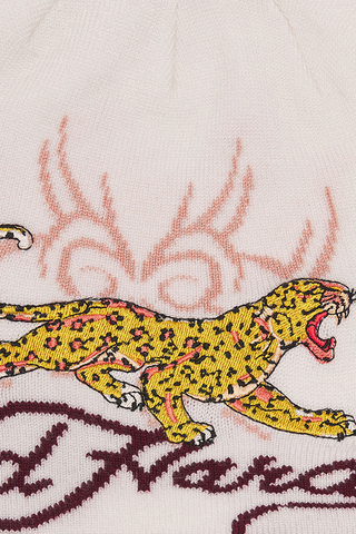 Czapka Zimowa Ed Hardy Leopard Logo